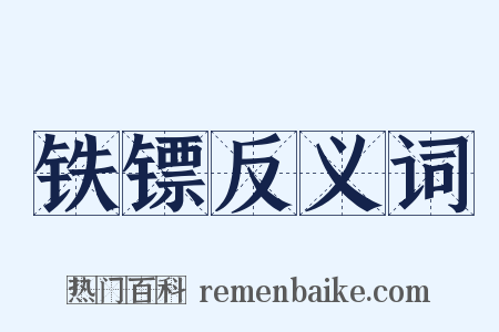 铁镖反义词是什么意思的图片